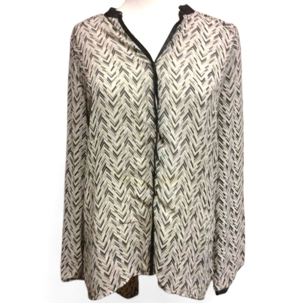 Sheer High-Low Blouse